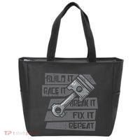 Build Race Break Fix It Repeat Auto Mechanic Tote Bag thumb 0