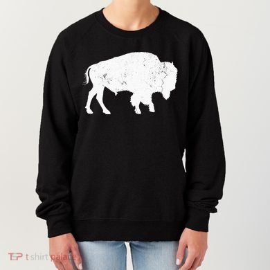 Buffalo Retro Bison Animal Lover Women's Sweatshirt
