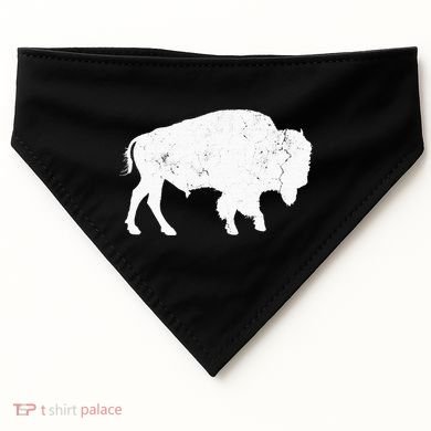Buffalo Retro Bison Animal Lover USA-Made Doggie Bandana