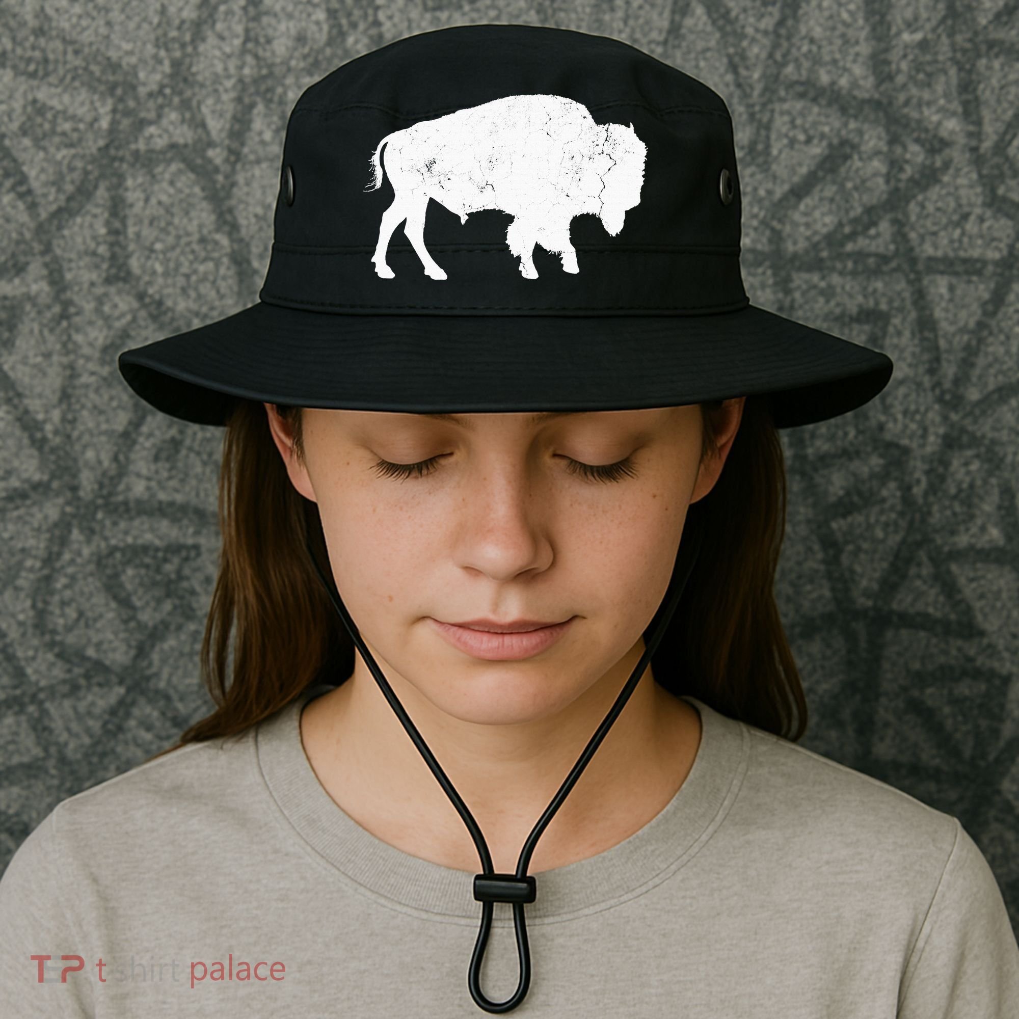 Buffalo Retro Bison Animal Lover Bucket Hat
