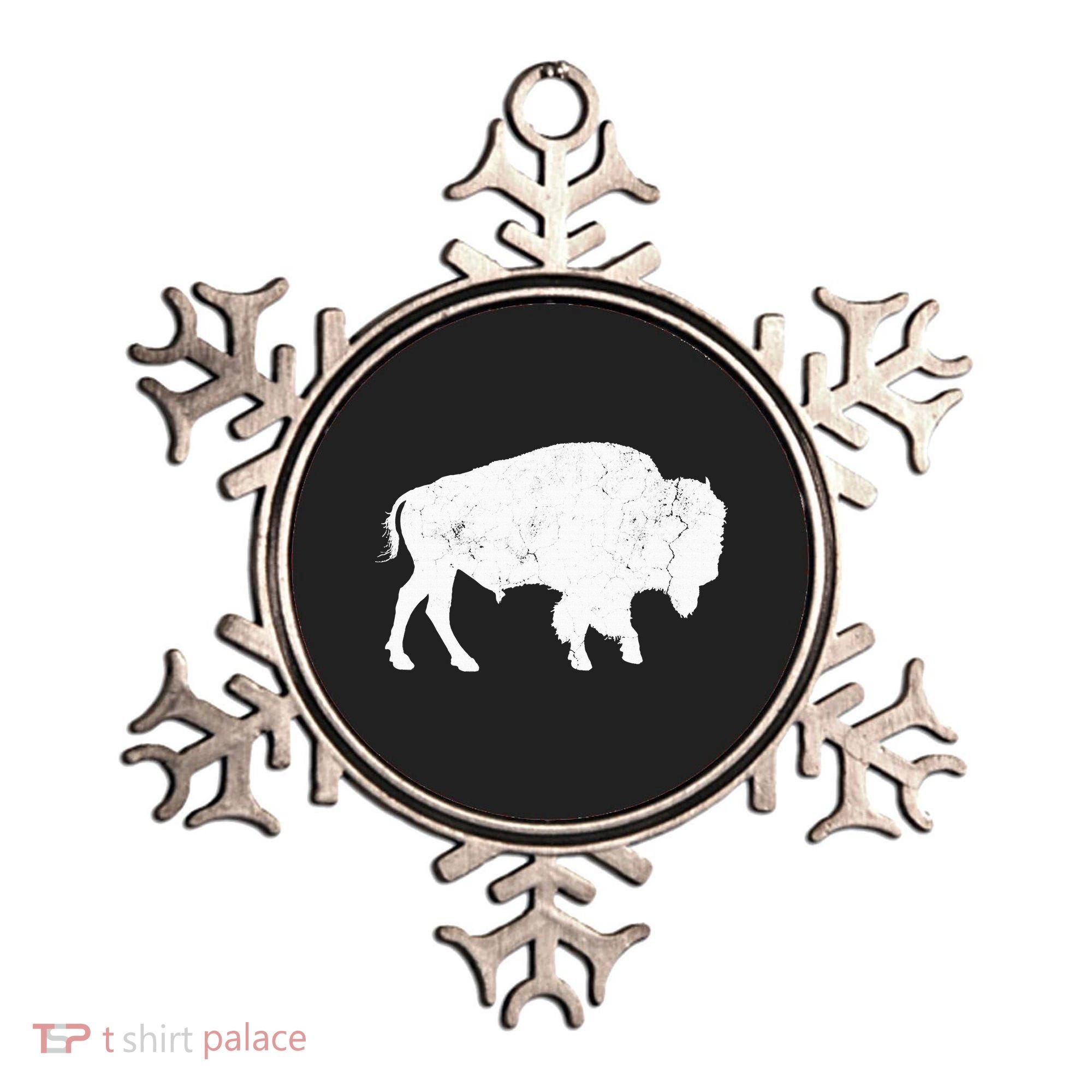 Buffalo Retro Bison Animal Lover Ornament