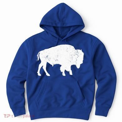 Buffalo Retro Bison Animal Lover Hoodie