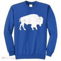 Buffalo Retro Bison Animal Lover Sweatshirt thumb 0