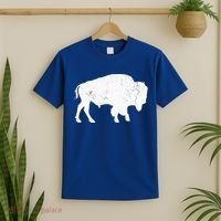 Buffalo Retro Bison Animal Lover T-Shirt thumb 2