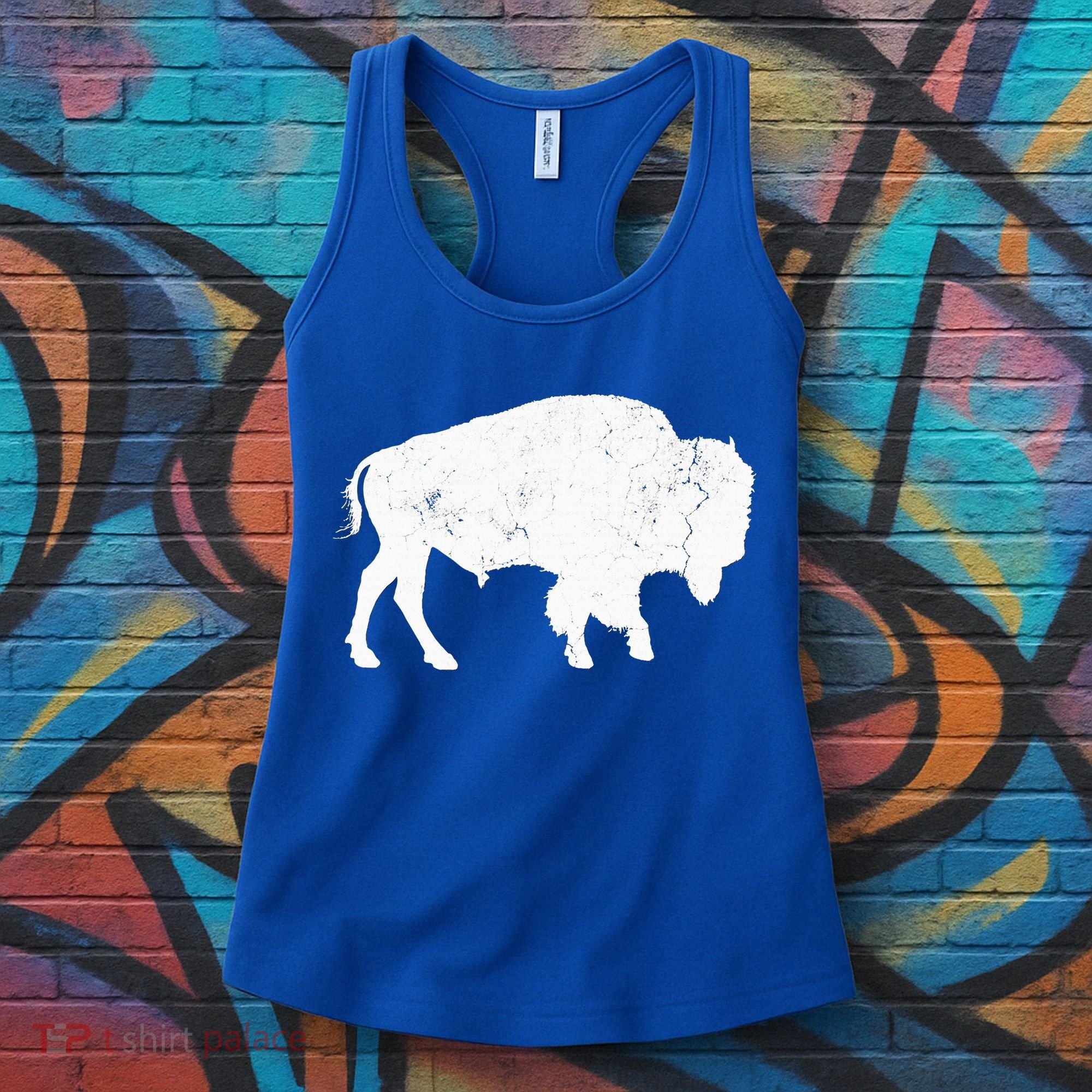 Buffalo Retro Bison Animal Lover Women's Tank Top