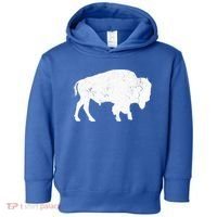 Buffalo Retro Bison Animal Lover Toddler Hoodie thumb 0