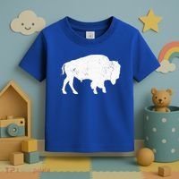 Buffalo Retro Bison Animal Lover Toddler T-Shirt thumb 3