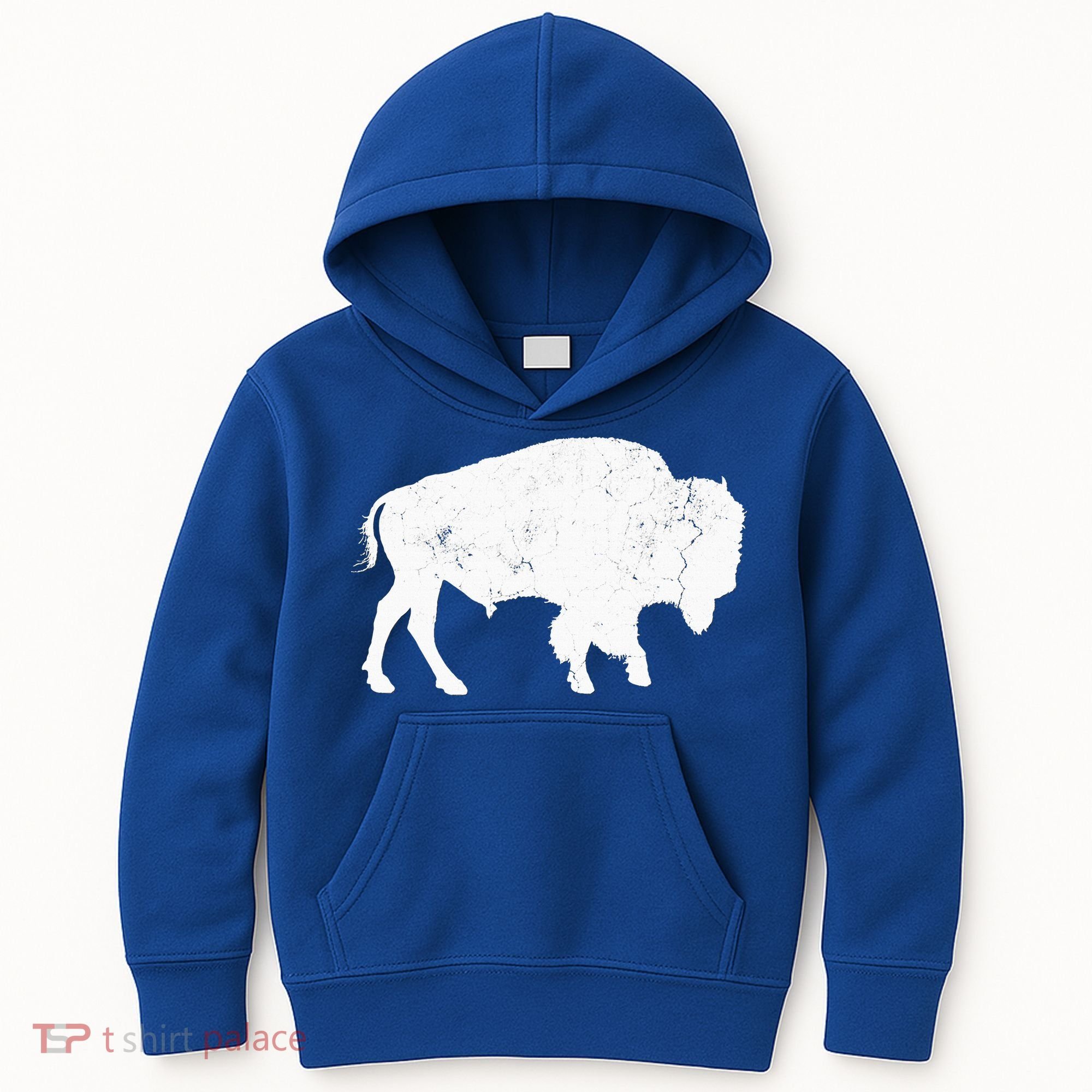 Buffalo Retro Bison Animal Lover Kids Hoodie