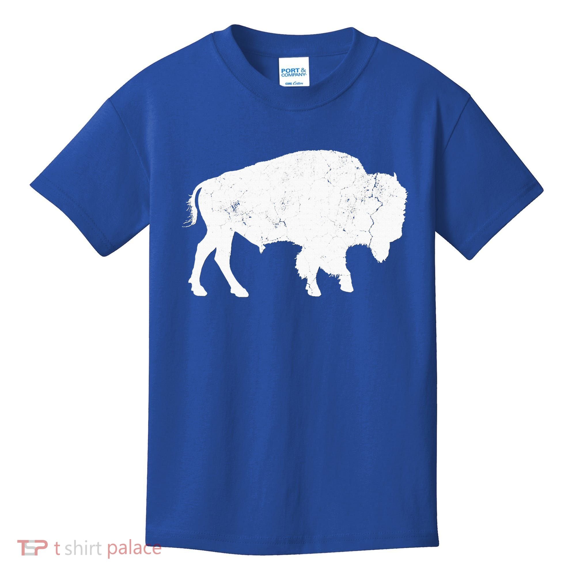Buffalo Retro Bison Animal Lover Kids T-Shirt