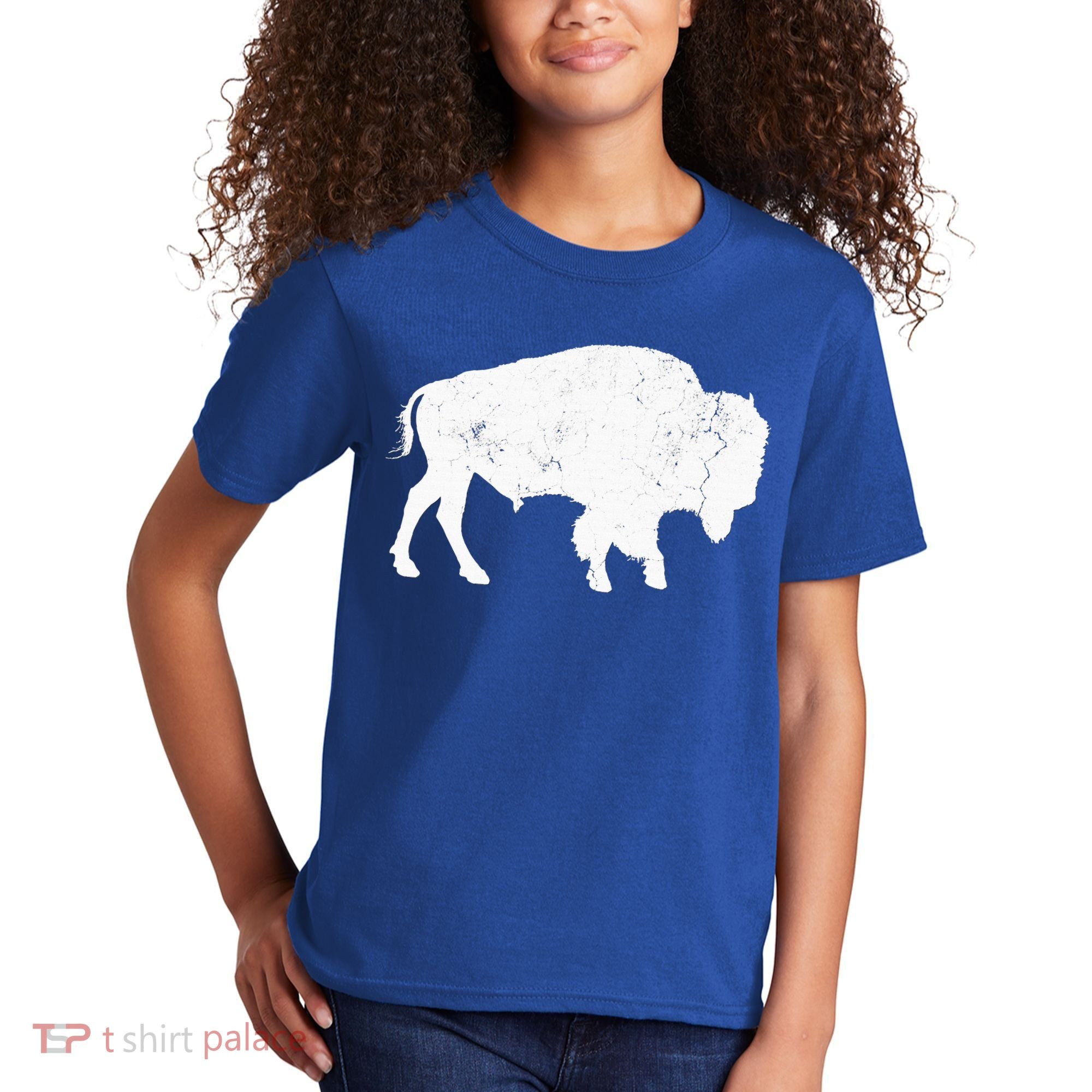 Buffalo Retro Bison Animal Lover Kids T-Shirt