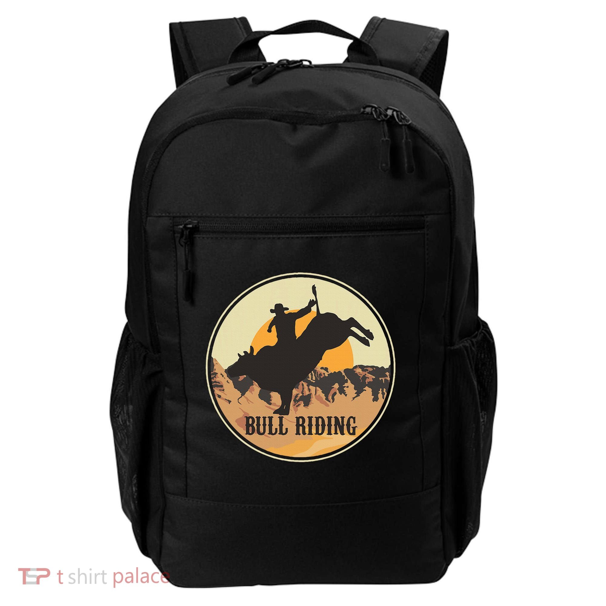 Bull Riding Bullriding Cowboy Western Rodeo Backpack