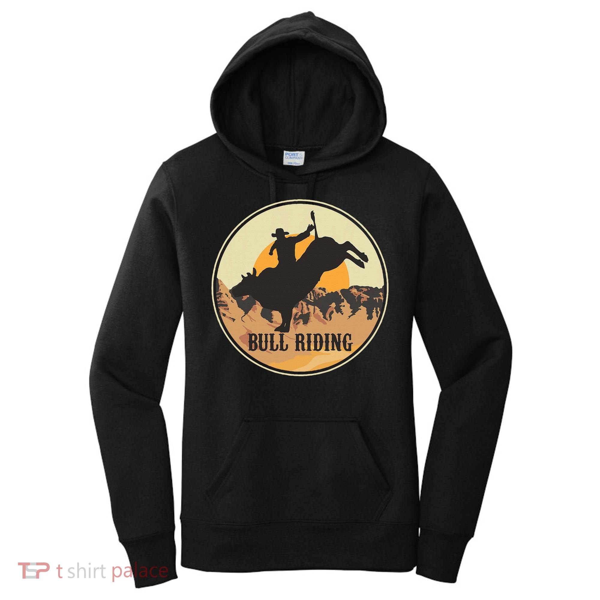 Bull Riding Bullriding Cowboy Western Rodeo Women's Hoodie