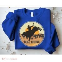Bull Riding Bullriding Cowboy Western Rodeo Sweatshirt thumb 2