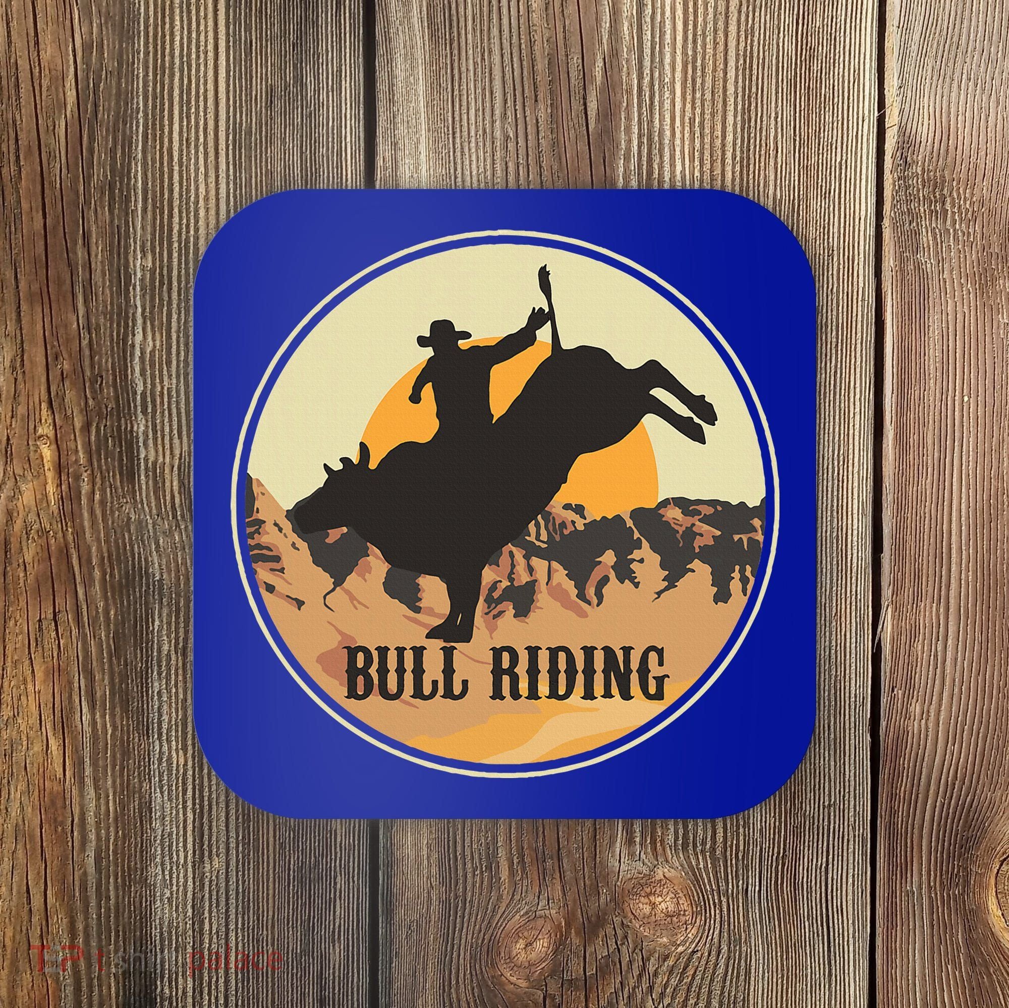 Bull Riding Bullriding Cowboy Western Rodeo Coaster