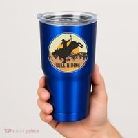 Bull Riding Bullriding Cowboy Western Rodeo Tumbler thumb 2