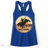 Bull Riding Bullriding Cowboy Western Rodeo Women's Tank Top thumb 0