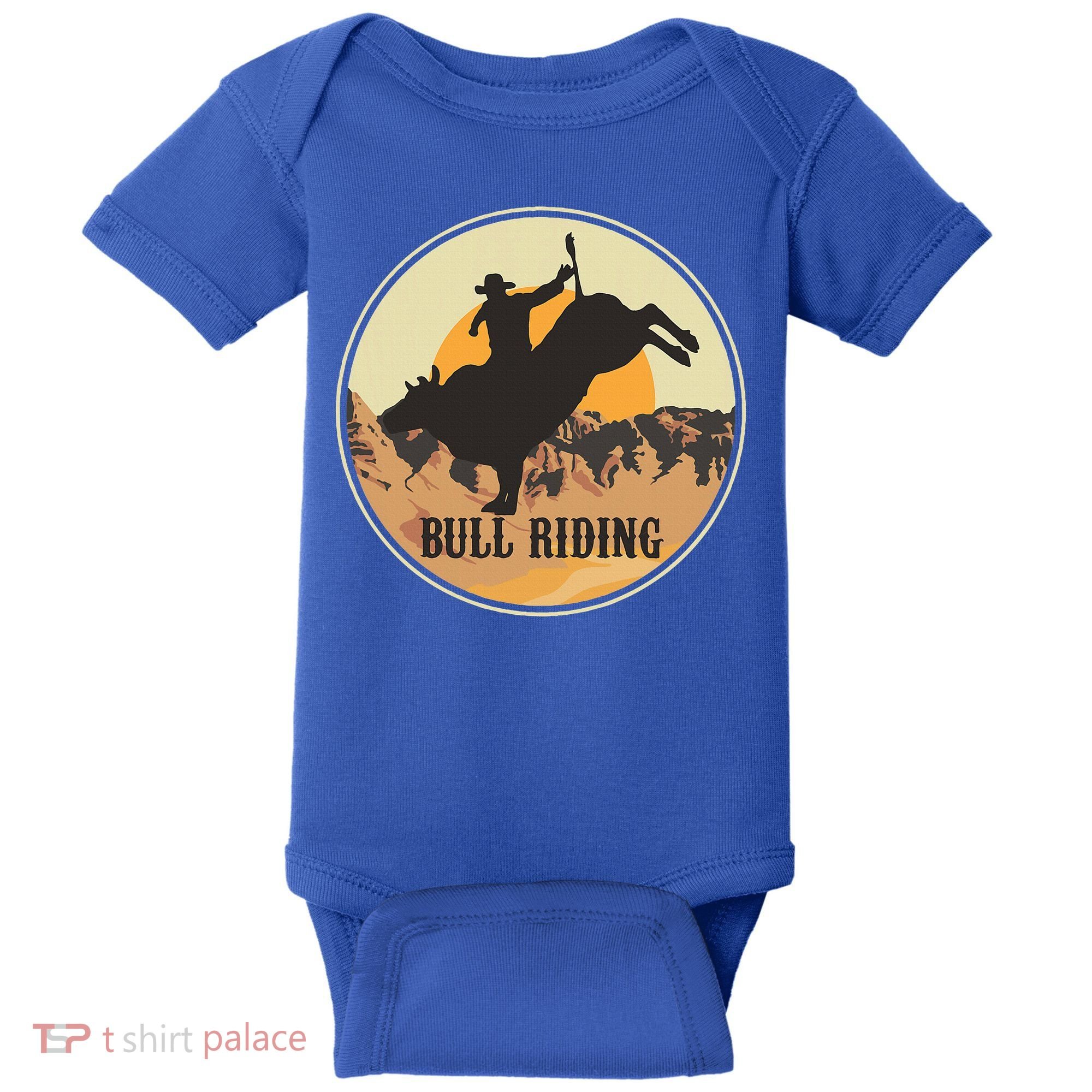 Bull Riding Bullriding Cowboy Western Rodeo Baby Bodysuit