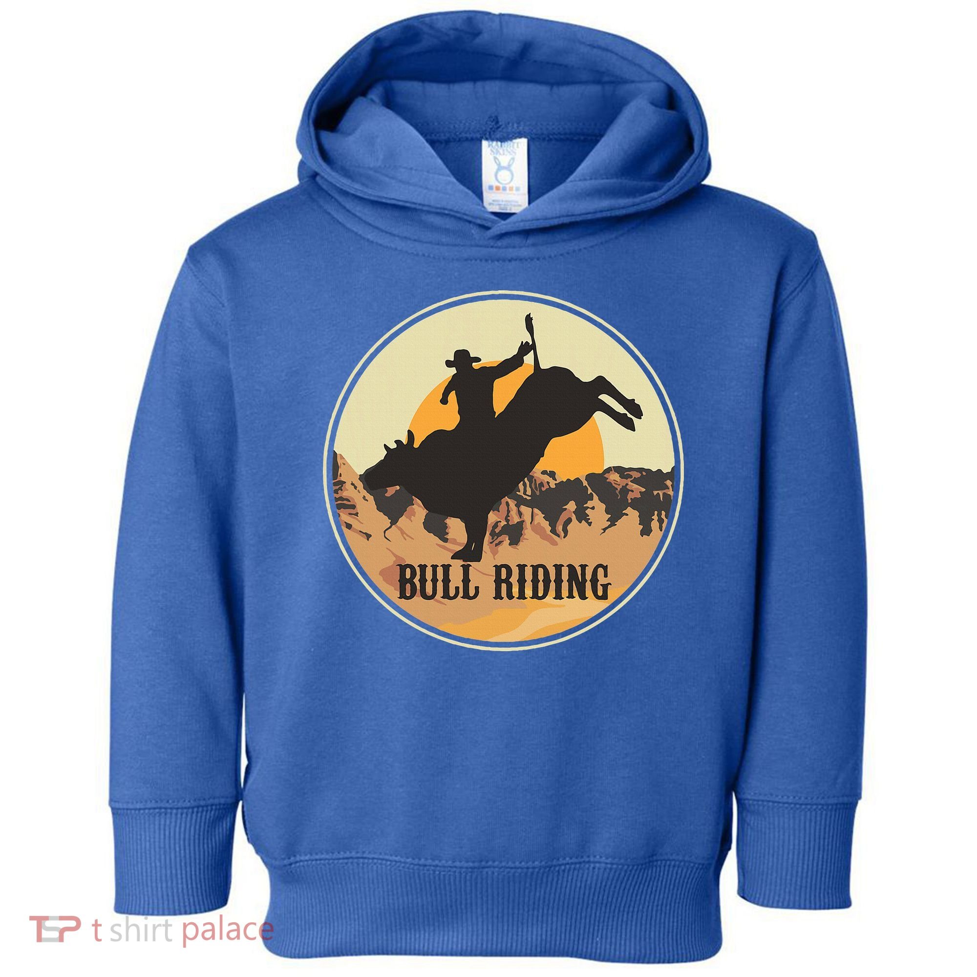 Bull Riding Bullriding Cowboy Western Rodeo Toddler Hoodie
