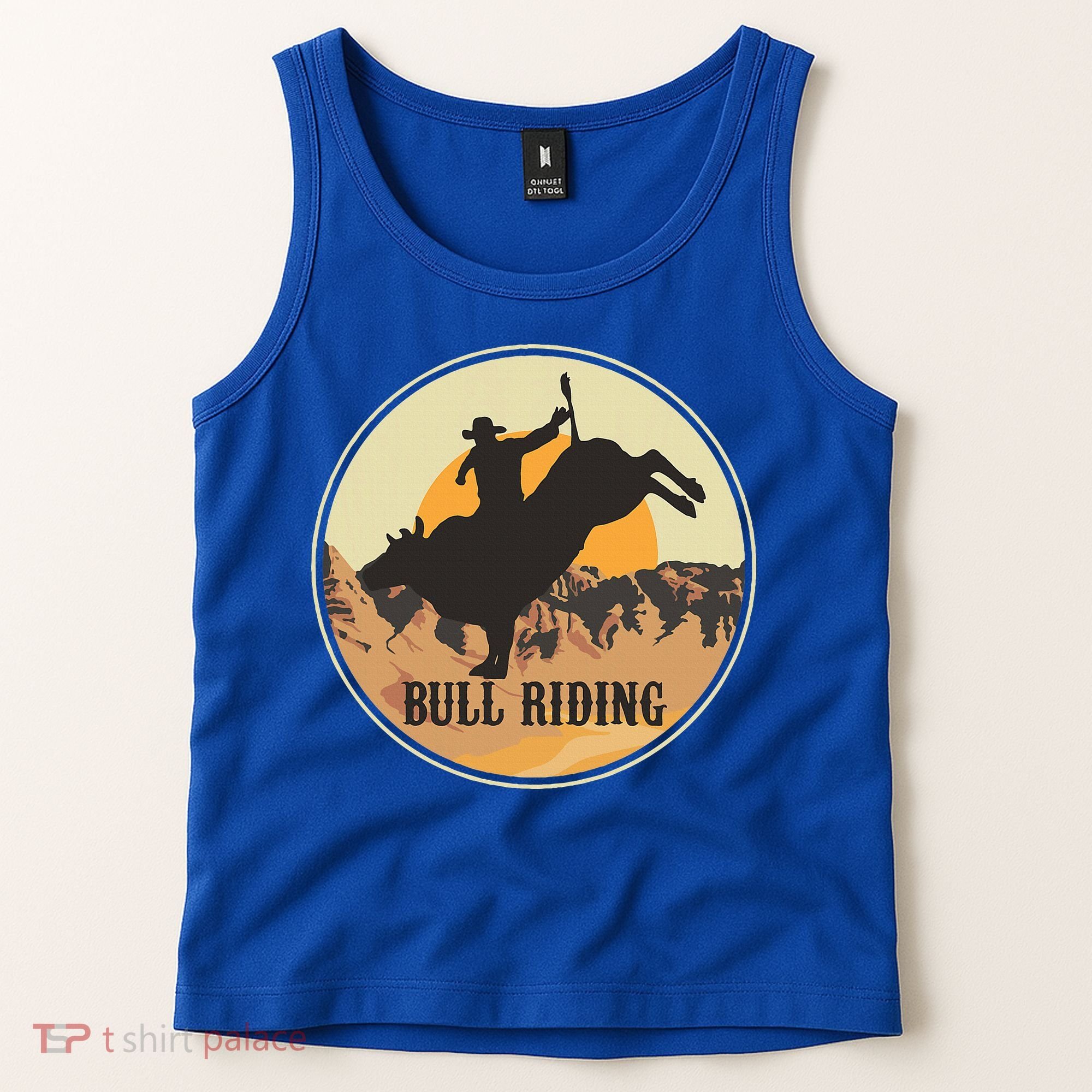 Bull Riding Bullriding Cowboy Western Rodeo Tank Top