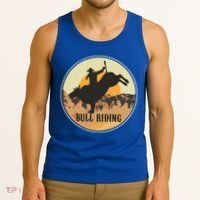 Bull Riding Bullriding Cowboy Western Rodeo Tank Top thumb 3