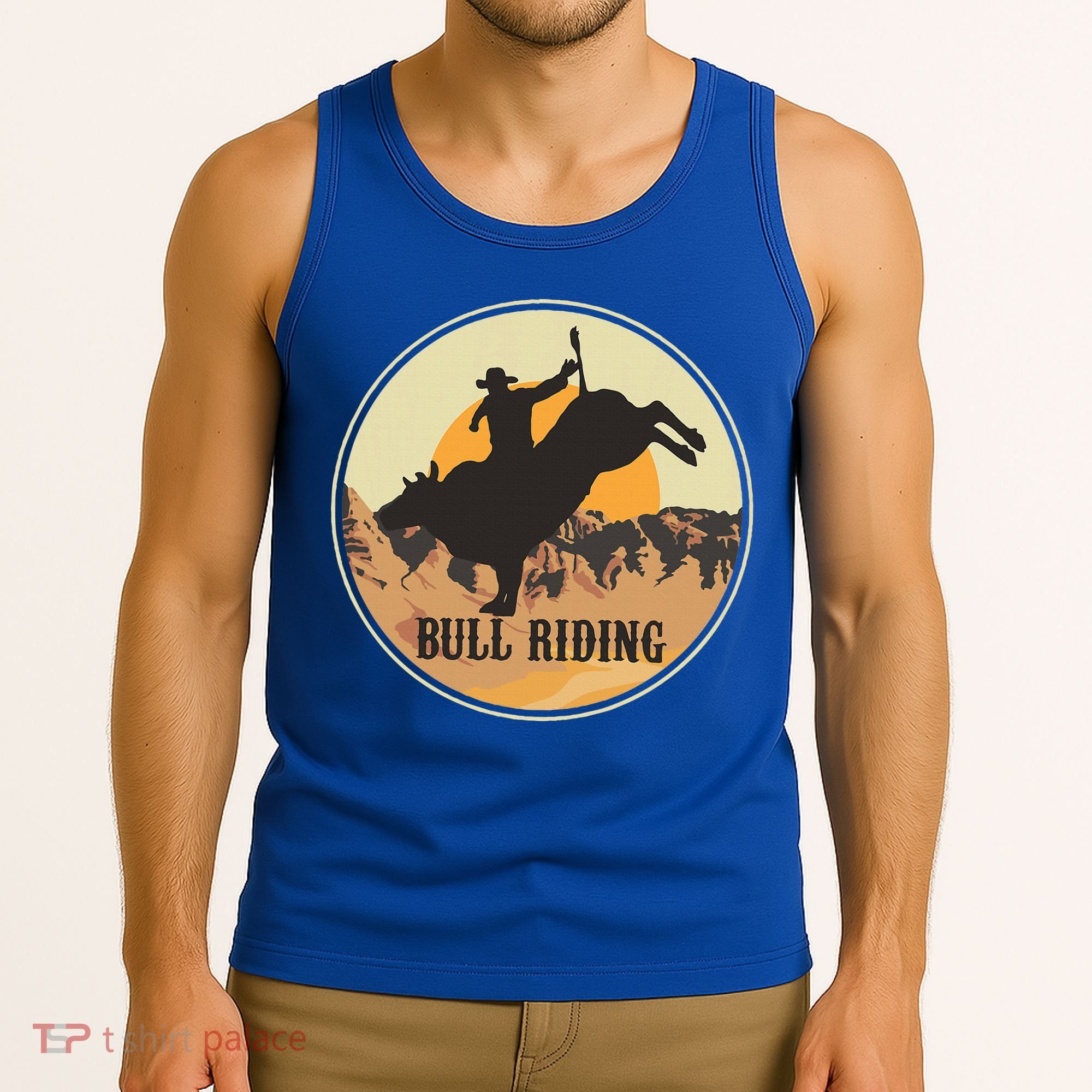 Bull Riding Bullriding Cowboy Western Rodeo Tank Top