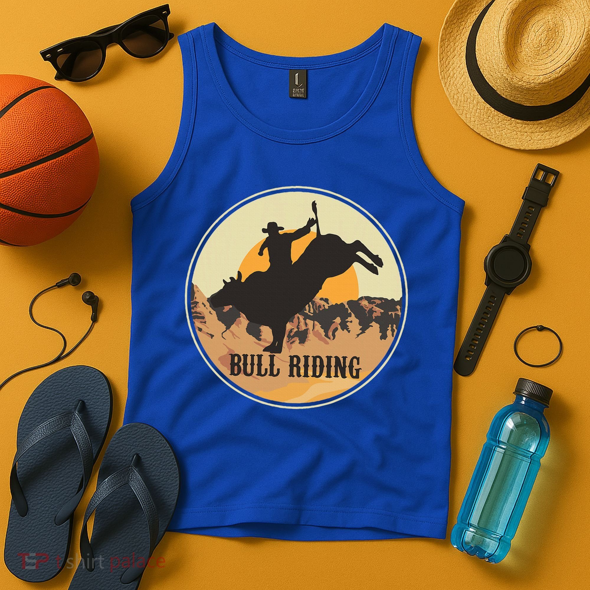 Bull Riding Bullriding Cowboy Western Rodeo Tank Top