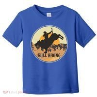 Bull Riding Bullriding Cowboy Western Rodeo Toddler T-Shirt thumb 0