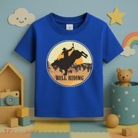 Bull Riding Bullriding Cowboy Western Rodeo Toddler T-Shirt thumb 3