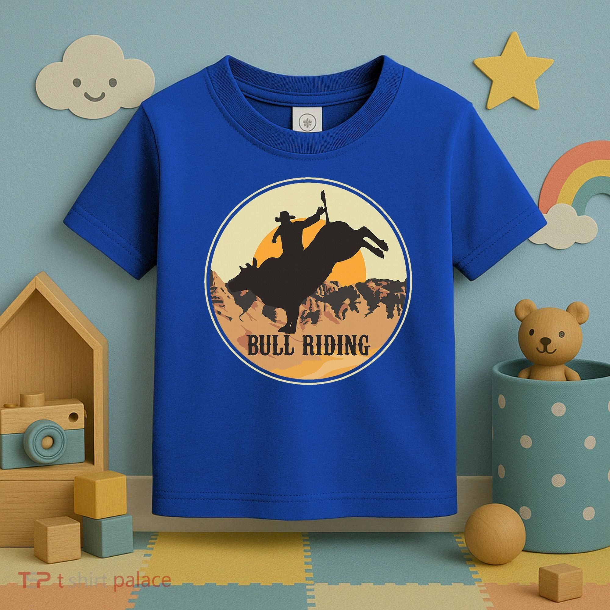 Bull Riding Bullriding Cowboy Western Rodeo Toddler T-Shirt