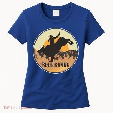 Bull Riding Bullriding Cowboy Western Rodeo Women's T-Shirt