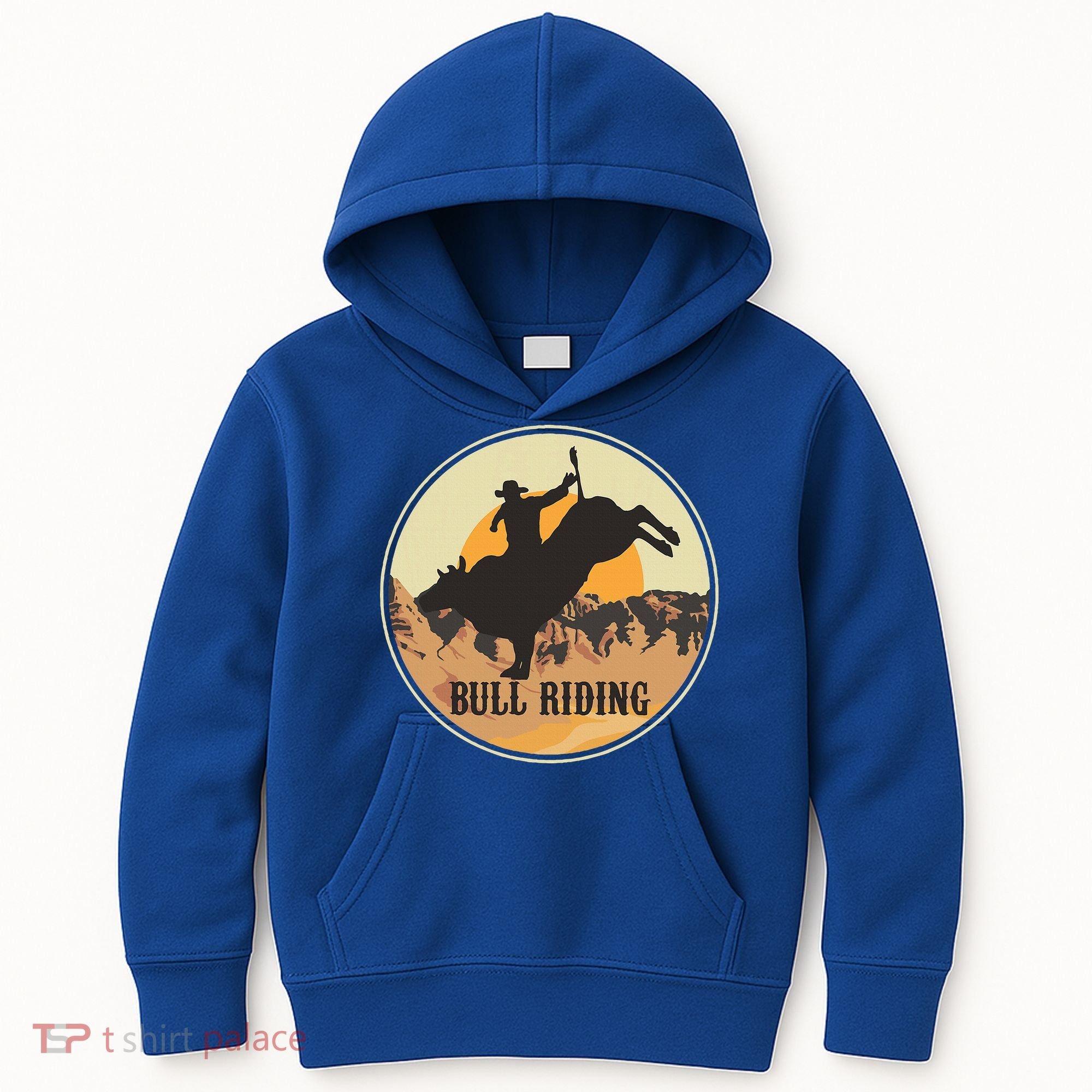 Bull Riding Bullriding Cowboy Western Rodeo Kids Hoodie
