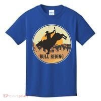 Bull Riding Bullriding Cowboy Western Rodeo Kids T-Shirt thumb 0