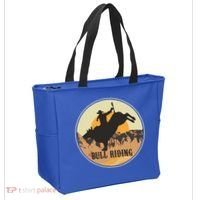 Bull Riding Bullriding Cowboy Western Rodeo Tote Bag thumb 2
