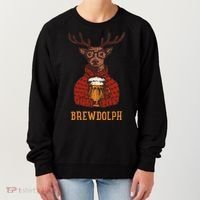 Brewdolph Reindeer Beer Lovers Funny Christmas Women's Sweatshirt thumb 0