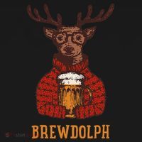 Brewdolph Reindeer Beer Lovers Funny Christmas Women's Hoodie thumb 2