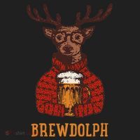 Brewdolph Reindeer Beer Lovers Funny Christmas Hat thumb 2