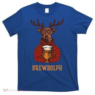 Brewdolph Reindeer Beer Lovers Funny Christmas T-Shirt