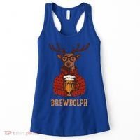 Brewdolph Reindeer Beer Lovers Funny Christmas Women's Tank Top thumb 0