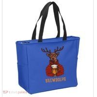 Brewdolph Reindeer Beer Lovers Funny Christmas Tote Bag thumb 2