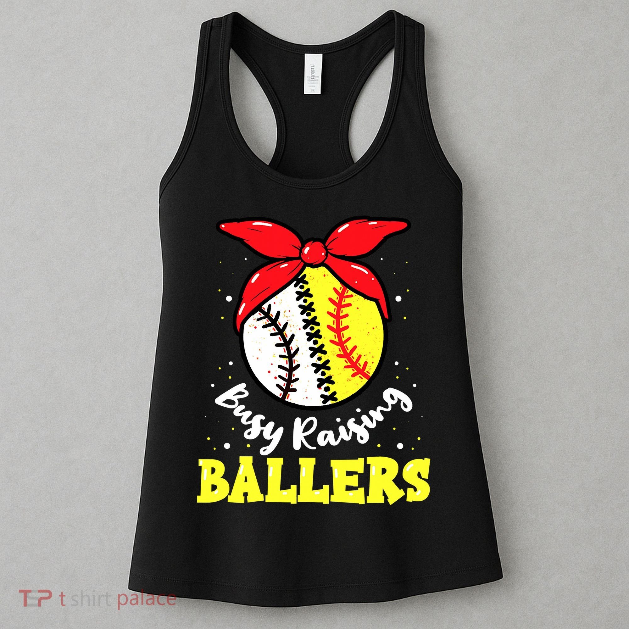 Busy Raising Ballers Softball Baseball Mom Women Women's Tank Top