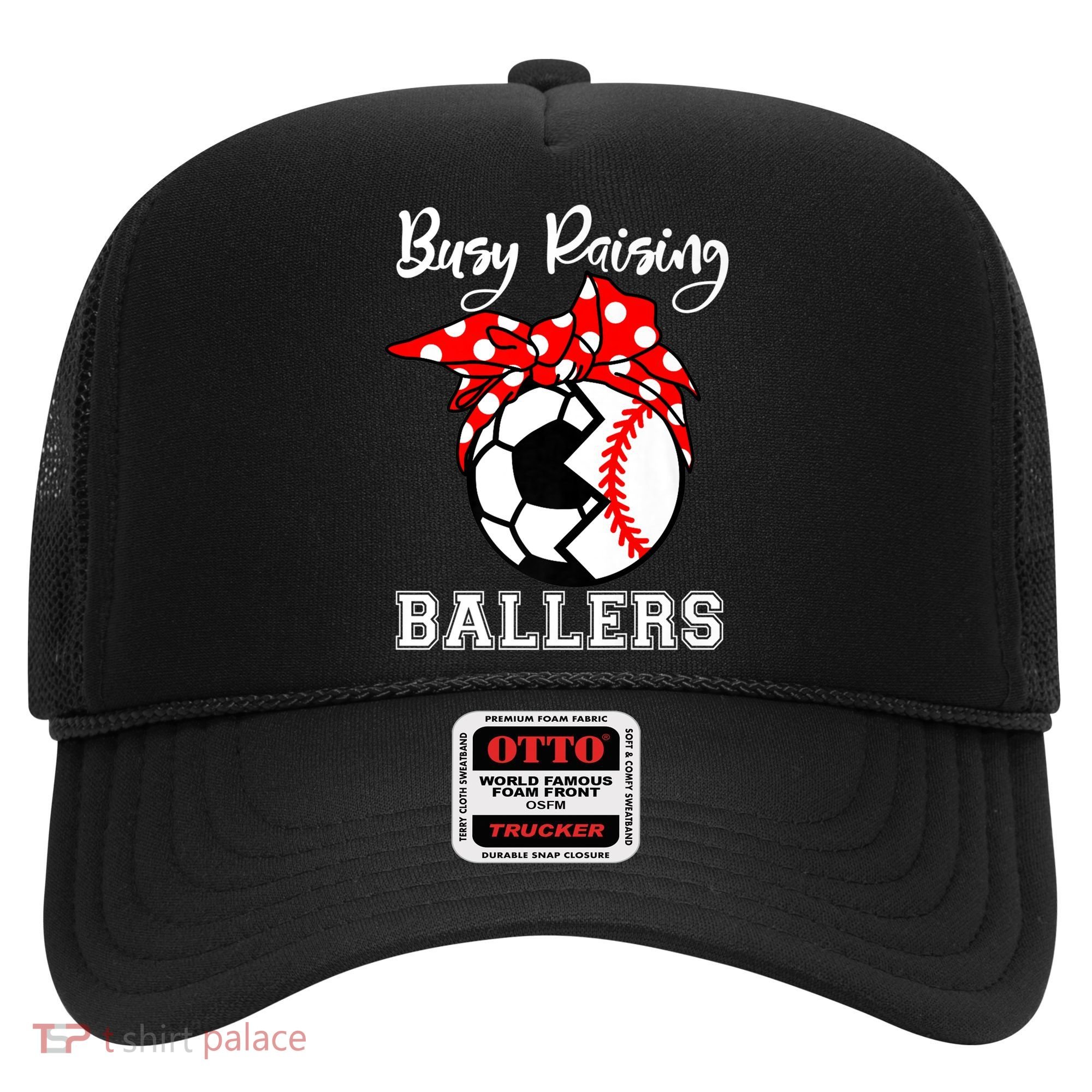 Busy Raising Ballers Funny Baseball Soccer Mom Meaningful Gift Hat