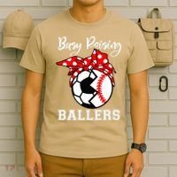 Busy Raising Ballers Funny Baseball Soccer Mom Meaningful Gift T-Shirt thumb 6