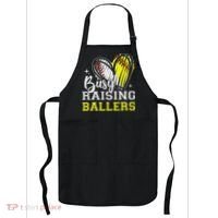 Busy Raising Ballers Heart Softball Baseball Mom Apron thumb 0