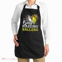 Busy Raising Ballers Heart Softball Baseball Mom Apron thumb 2