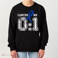 Blue Ribbon Cancer 0:1 Awareness Survivor Women's Sweatshirt thumb 0