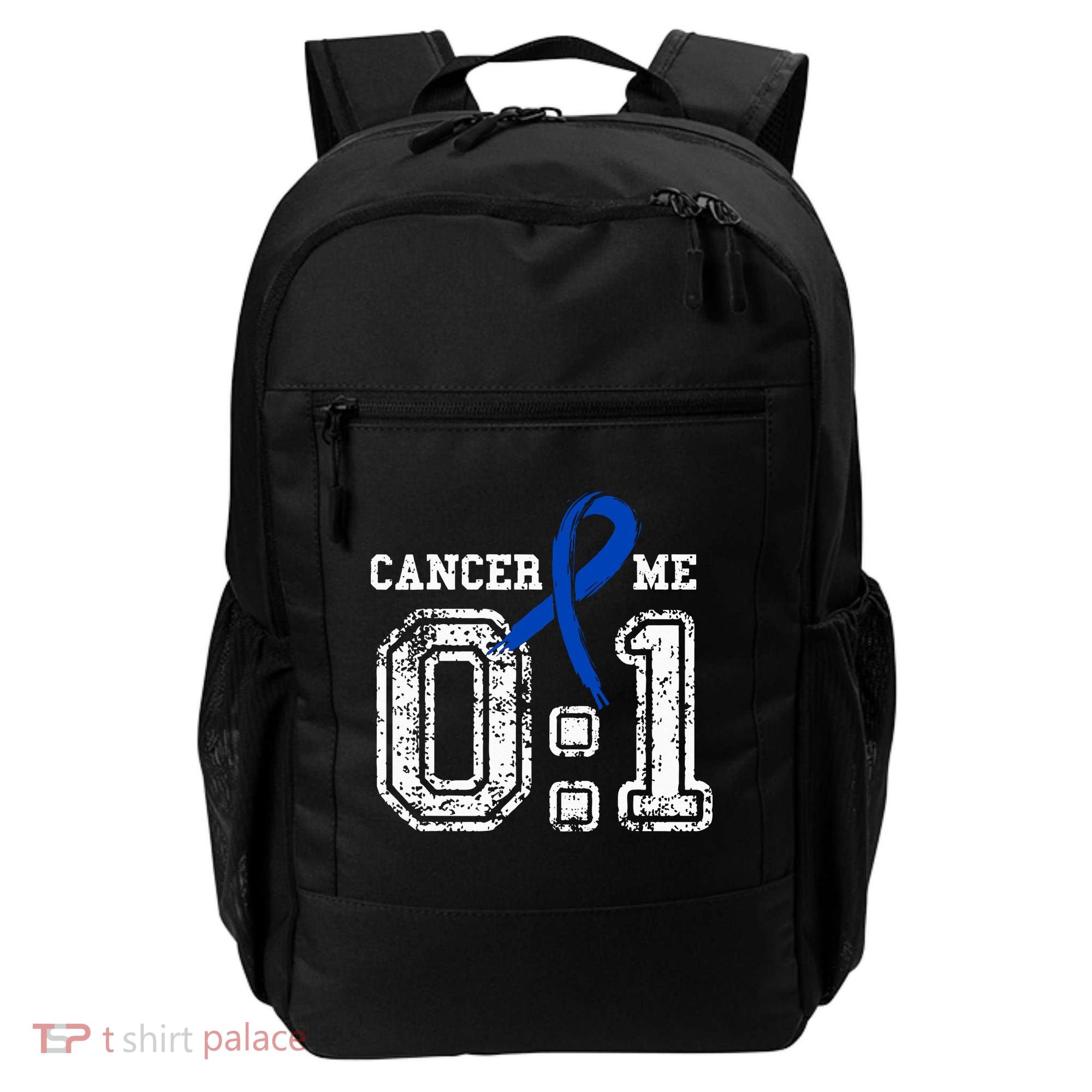 Blue Ribbon Cancer 0:1 Awareness Survivor Backpack