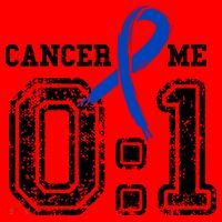 Blue Ribbon Cancer 0:1 Awareness Survivor Santa Hat thumb 1