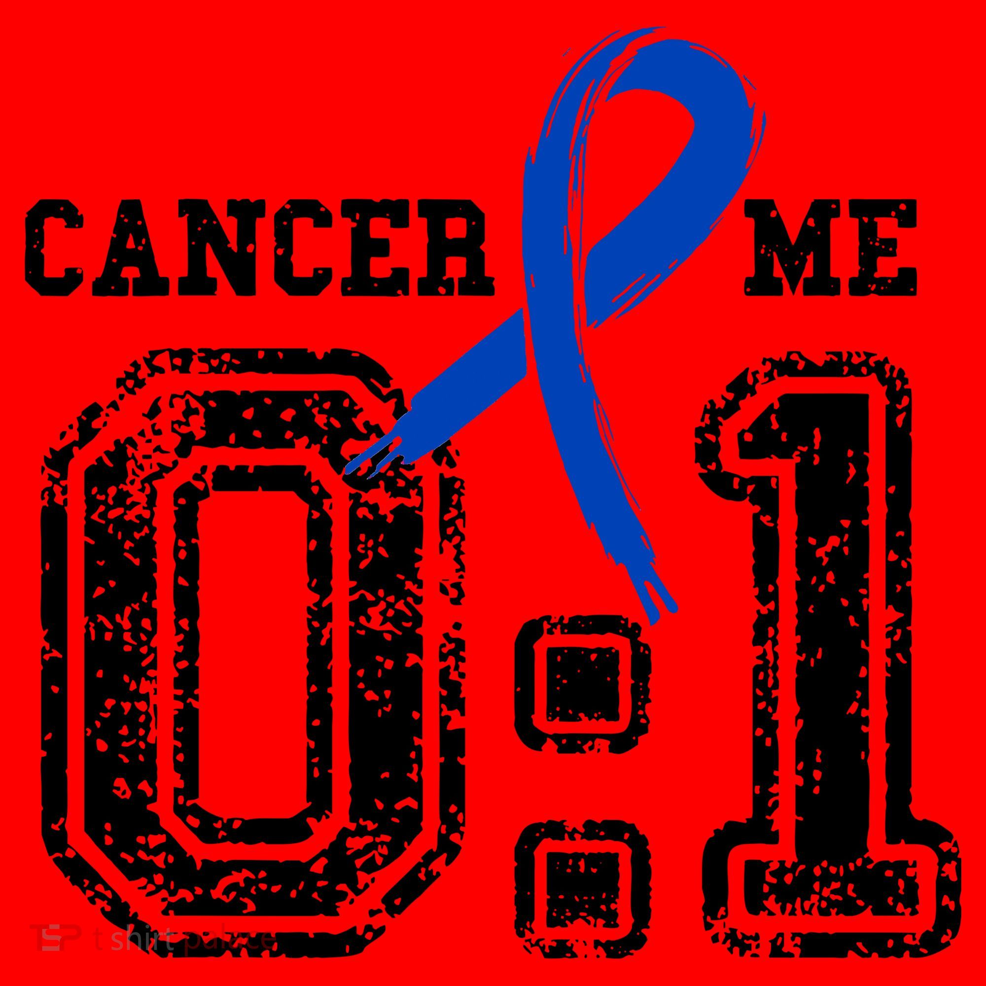 Blue Ribbon Cancer 0:1 Awareness Survivor Santa Hat
