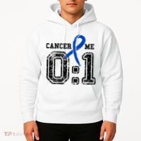 Blue Ribbon Cancer 0:1 Awareness Survivor Hoodie thumb 2