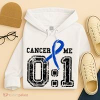 Blue Ribbon Cancer 0:1 Awareness Survivor Hoodie thumb 4